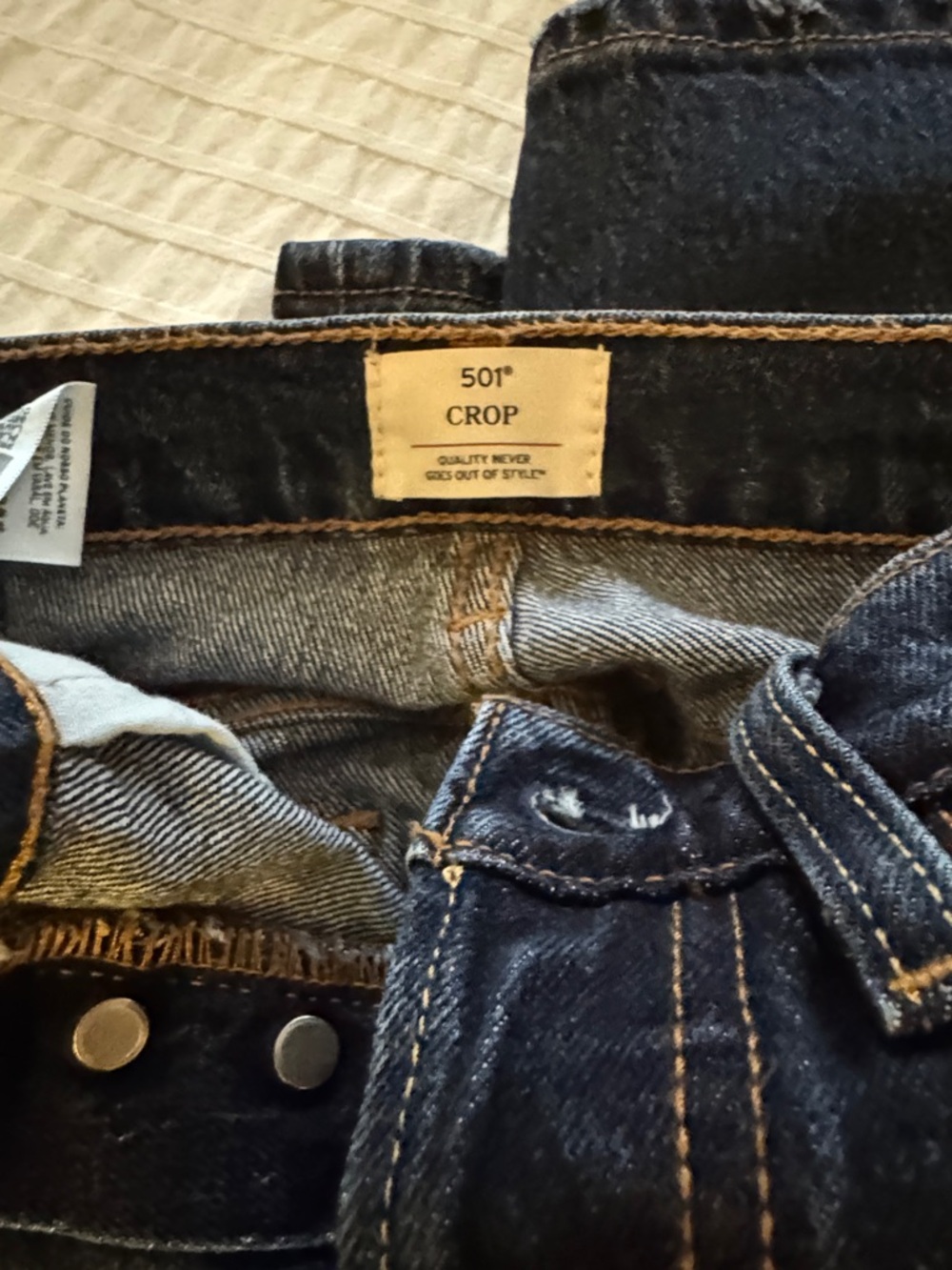 Levi's 501® Crop  Jeans - Dark Indigo